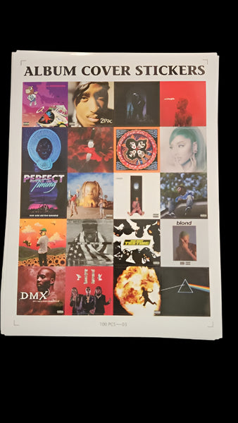 Album Cover Sticker Sheet