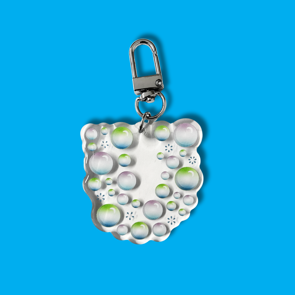 Acrylic Bubble U Keychain