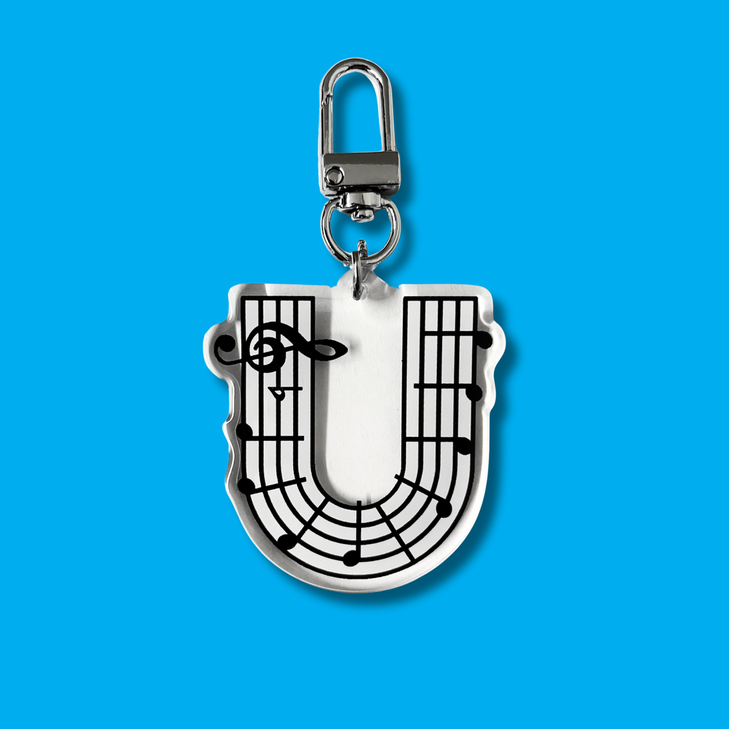 Acrylic Music Keychain