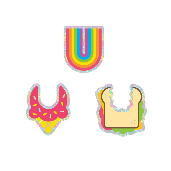 Sparkling Usdan stickers